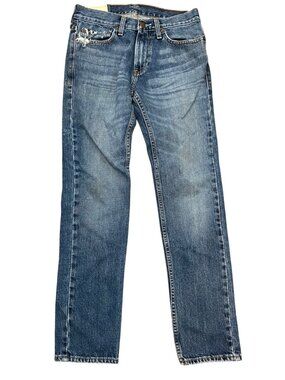 Hollister Mens Blue Denim Straight-Leg Jeans W28 L30 100% Cotton Classic Fit